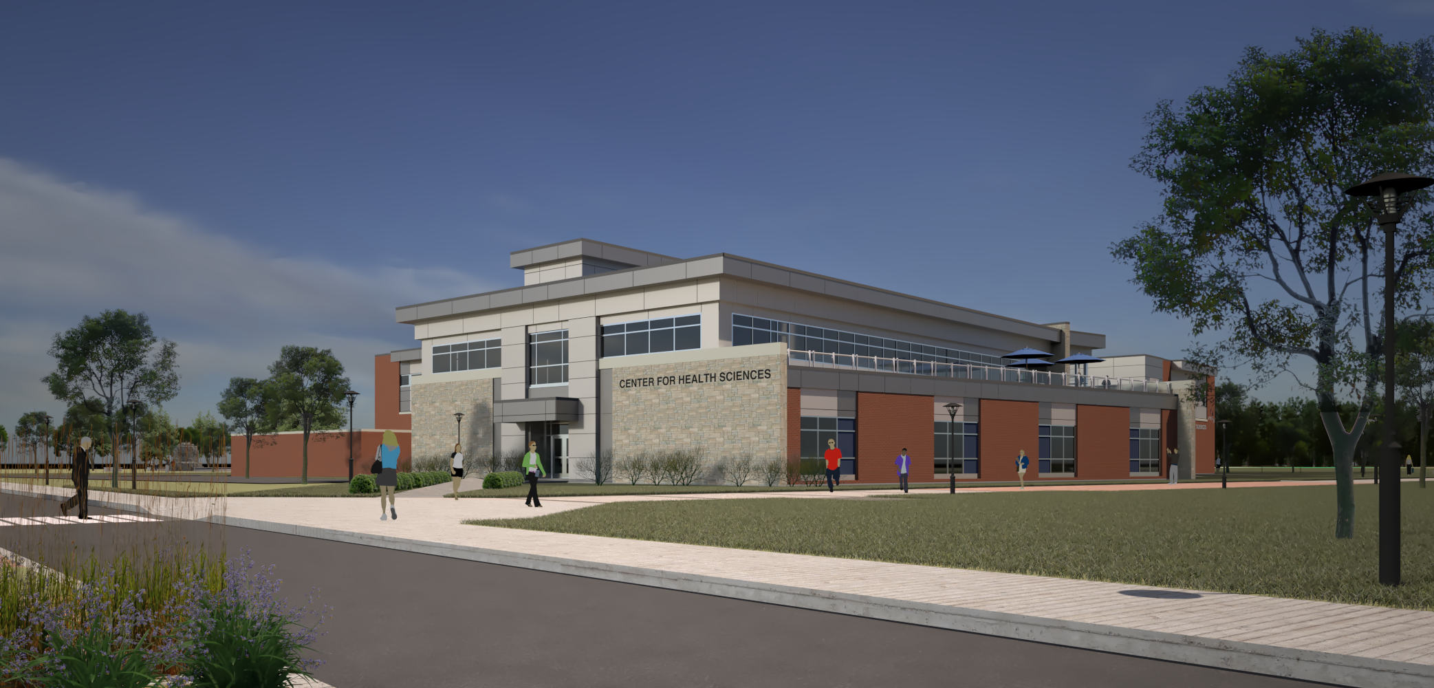 Rendering of new Center for Health Science and Active Learning